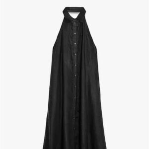 Zara Black Halter Maxi Dress